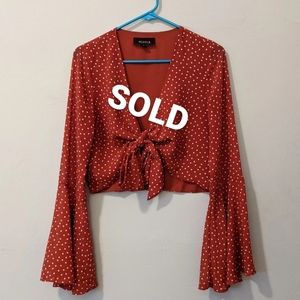 Nordstrom 4SIENNA bell sleeve top